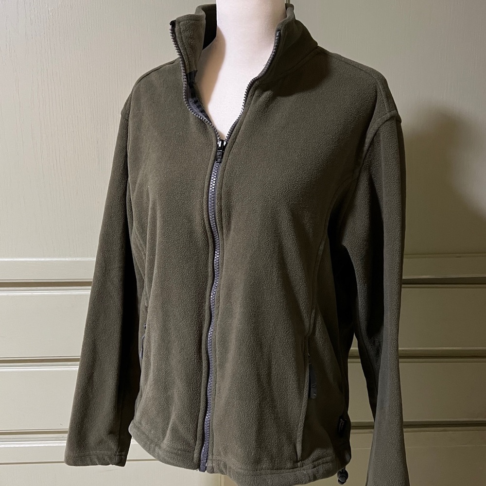 Gander Mountain Guide Series Fleece Jacket Full Zip Size M Green